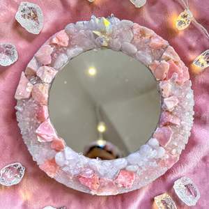 Crystal Mirrors: Angel Aura Crystal Mirror 28cm