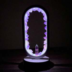 Crystal portal lamp “Fluorite Flower “ 22cm