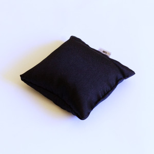 Tibetan Singing Bowl - Cushion Black Satin 10cm
