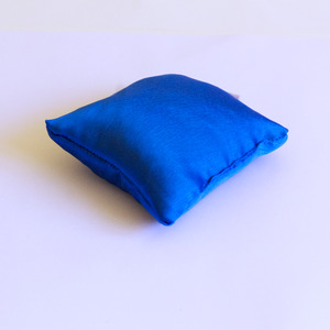 Tibetan Singing Bowl - Cushion Blue Satin 10cm