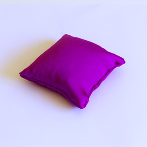 Tibetan Bowls: Tibetan Singing Bowl - Cushion Purple Satin 10cm