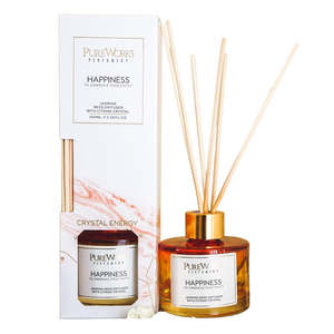 Diffusers: Happiness Jasmine Reed Diffuser with Citrine Crystal Energy