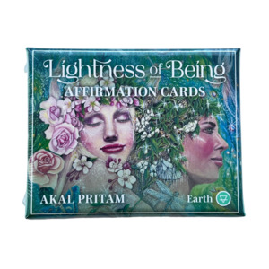 LIGHTNESS OF BEING AFFIRMATION CARDS BY AKAL PRITAM