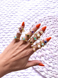 Products: Wire Wrapped Crystal Rings CrystalizedQuartz