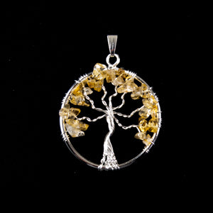 Citrine Pendant Tree Of Life