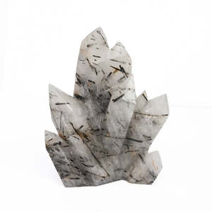 Tourmalinated Quartz Cluster