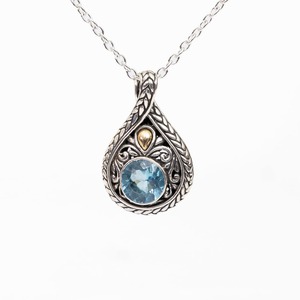 Topaz Silver Pendant