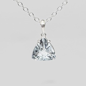 Aquamarine Silver Pendant