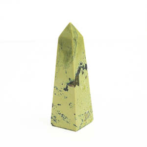 Serpentine: Serpentine with Pyrite Point