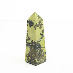 Serpentine with Pyrite Point