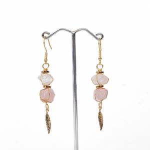 Clear Quartz & Rose Quartz Earrings