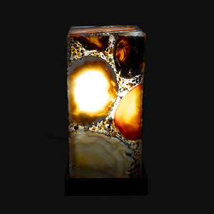 Agate Slice Lamp - Small