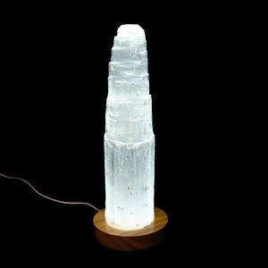 Selenite with LED Base
