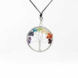 Multi Crystal Pendant Tree of Life