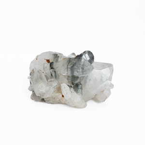 Blue Amphibole Quartz Cluster