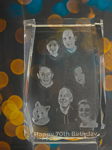Bevelled Edge Rectangle Crystal in 3 sizes