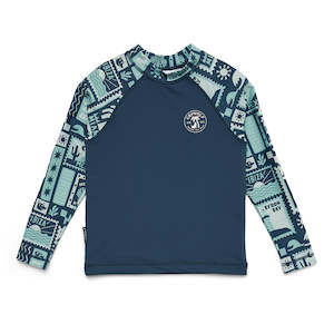 RASH VEST Blue Postcards