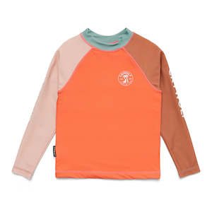 Swimwear: RASH VEST Sunset Colour Block