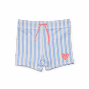 Lucky Days Ss25 26: SWIM SHORT Sky Blue Stripe