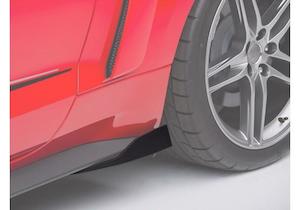 Roush: 2015-23 Mustang ROUSH Rocker Winglets (Raw - Black)