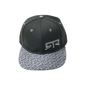 Clothing Merchandise: RTR Grey And Black Snap Back Hat