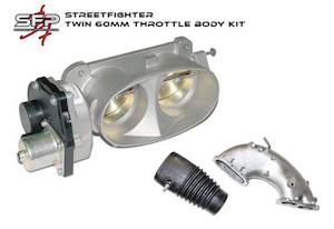 Vendor Streetfighter: Streetfighter Twin 60mm Throttle Body Kit (Includes intake casting, tbody, rubber ducting)
