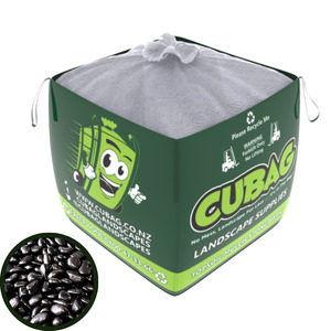 Black River Stones Rocks Pebbles: Alpstone Black Tusk Pebble 20-30mm 1 Ton Bulk Bag