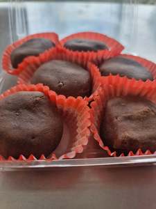 Dark Chocolate & Candied Papaya Wagashi (6pc) 黑巧密瓜和果子(6粒装)