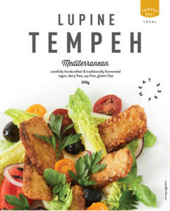 Products: 4x Packages of Mediterranean flavour Tempeh Deli