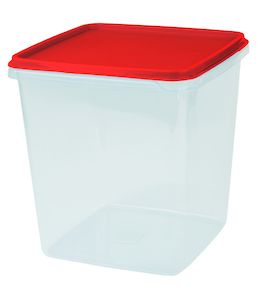 Prepping storers: Prepping storers 4.4L - 184 x 184 x 194mm - Red lid