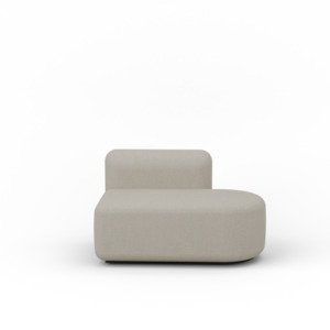 Nau: Mega Tulip Round Chaise Left Low