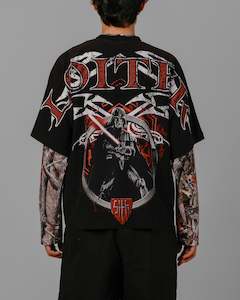 SS-Tees: Loiter Star Wars Vader Boxy T-Shirt Washed Black