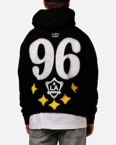 Hood: Mitchell & Ness X Los Angeles Galaxy X Culture Kings Spraypaint Hoodie Black