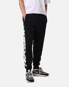 Mens Jordan Bottoms Trackpant: Jordan Jumpman MVP Fleece Pants Black/Iron Grey