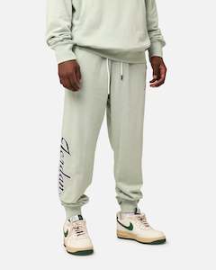 Mens Jordan Bottoms Trackpant: Jordan Flight MVP Lightweight Fleece Pants Seafoam/Black