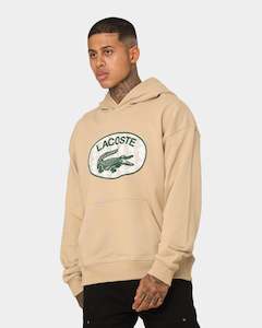 Mens Lacoste: Lacoste Monogram Logo Hoodie Viennese