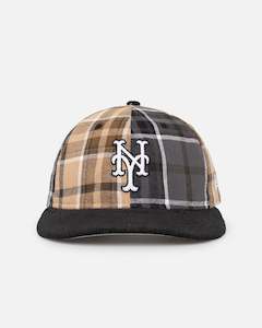 Headwear 950 High Crown: New Era New York Mets 'Multi Panel Plaid' 9FIFTY High Crown Strapback Plaid