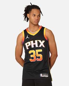 Jordan Tops Jersey: Jordan Phoenix Suns Kevin Durant Statement Edition 2022/23 Dri-FIT Swingman Jersey Black