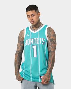 Jordan Tops Jersey: Jordan Charlotte Hornets LaMelo Ball #1 Icon Swingman 22/23 Jersey Rapid Teal