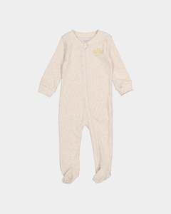 Baby Toddlers Tops Ages 0 2: Nike Infants' E1D1 Ribbed Footed Coveralls Pale Ivory Heat