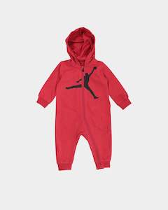Baby Toddlers Tops Ages 0 2: Jordan Infant Jumpman HBR Hooded Onesie Gym Red