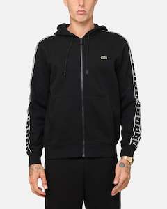 Lacoste 23 Tape Hoodie Black