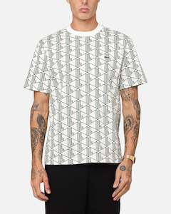 Mens Lacoste: Lacoste Monogram T-Shirt Black/White