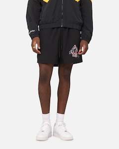 Mens Bottoms Basketball Shorts: Mitchell & Ness Los Angeles Lakers All Attack Shorts Black