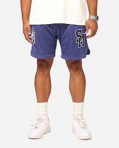 Mens Bottoms Basketball Shorts: Saint Morta La Rambla Basketball Shorts Purple