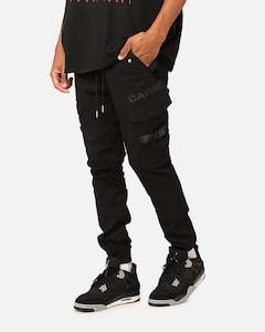 Mens Carre Bottoms Jogger: Carré Transition Cargo Joggers Black/Black
