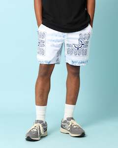 Mens Carre Bottoms Basketball Shorts: Carré Fragment Mesh Shorts White
