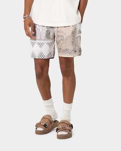 Carré Bandana Ultra Mesh Shorts Stone