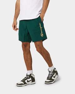 Champion Bottoms Beach Short: Champion LFS Nylon Shorts Midfield Green/Gold