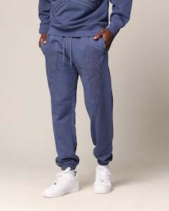 Mens Saint Morta Bottoms Trackpant: Saint Morta Hellfire Sweatpants Petrol Blue